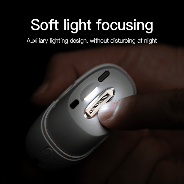 SeeMagic Multi - Functional Electric Nail Clipper,Dual - Speed Adjustment, Built - in Nail Clippings Collector,LED Soft Light, Low Noise Tech - US Stores
