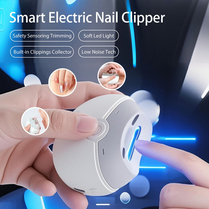 SeeMagic Multi - Functional Electric Nail Clipper,Dual - Speed Adjustment, Built - in Nail Clippings Collector,LED Soft Light, Low Noise Tech - US Stores