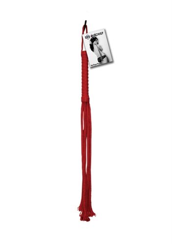Sex and Mischief Rope Flogger - Red - US Stores