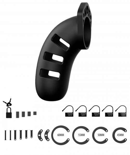 Silicone Chastity Cock Cage - Medium - US Stores