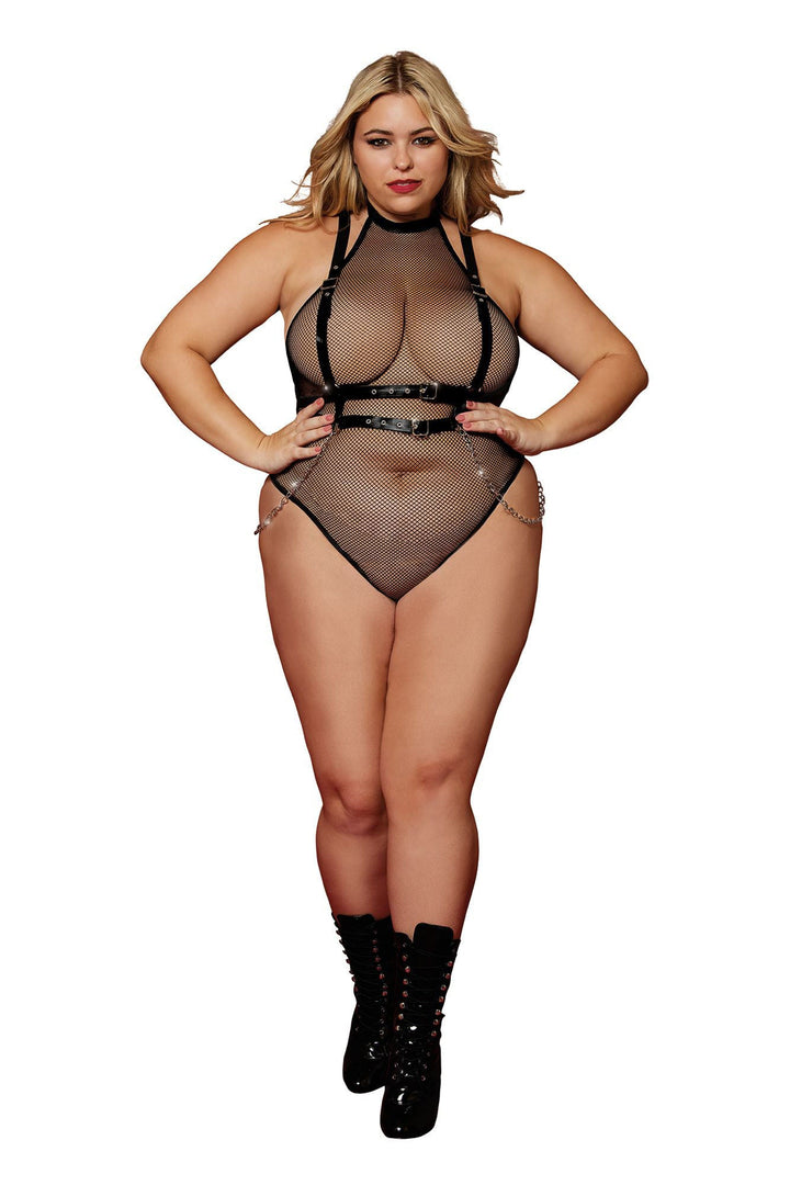 Teddy and Harness - Queen Size - Black - US Stores