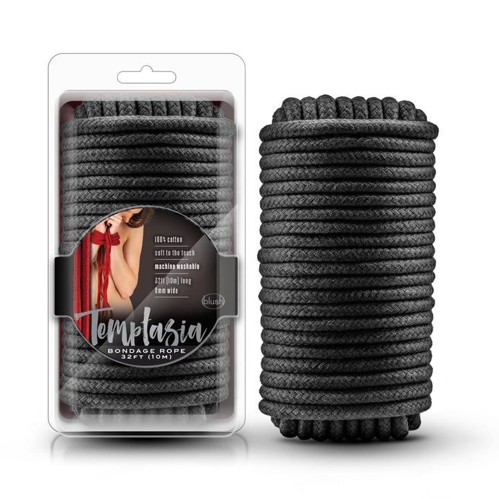 Temptasia - Bondage Rope - 32 Feet - Black - US Stores