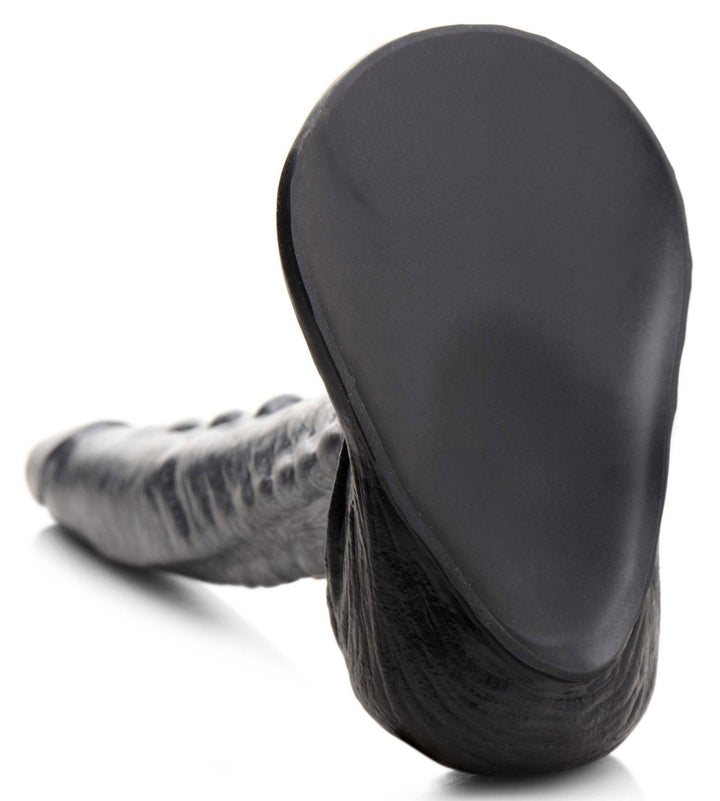 The Gargoyle Rock Hard Silicone Dildo - Silver - US Stores
