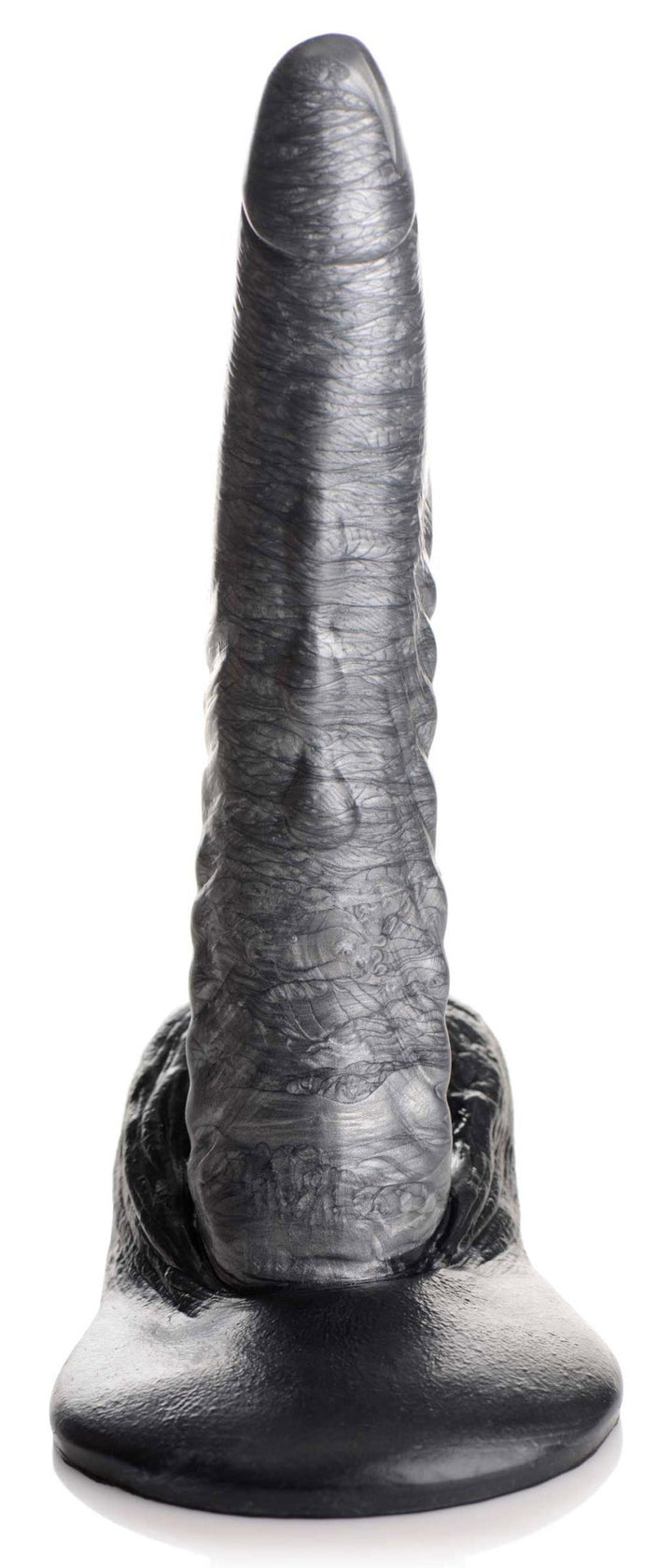 The Gargoyle Rock Hard Silicone Dildo - Silver - US Stores