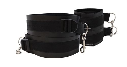 Thigh and Wrist Cuff Set - Black - US Stores