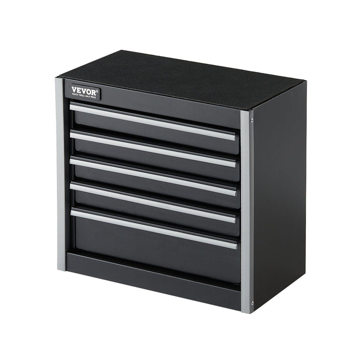 Tool Box 8.6 - inch Portable Metal Tool Box with 5 Drawers Tool Organizer Black - US Stores