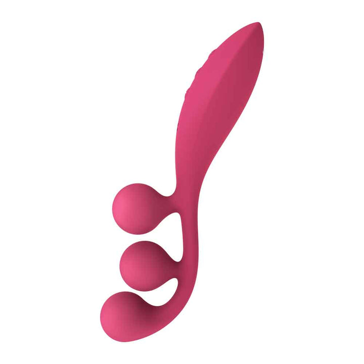 Tri Ball 1 Lay on Vibrator - Red - US Stores
