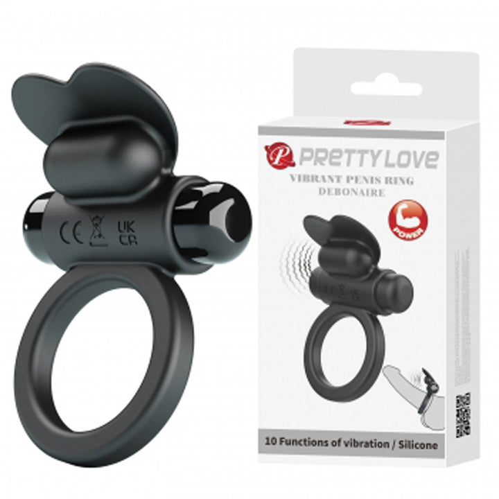 Vibrating Penis Ring Debonaire - Black - US Stores