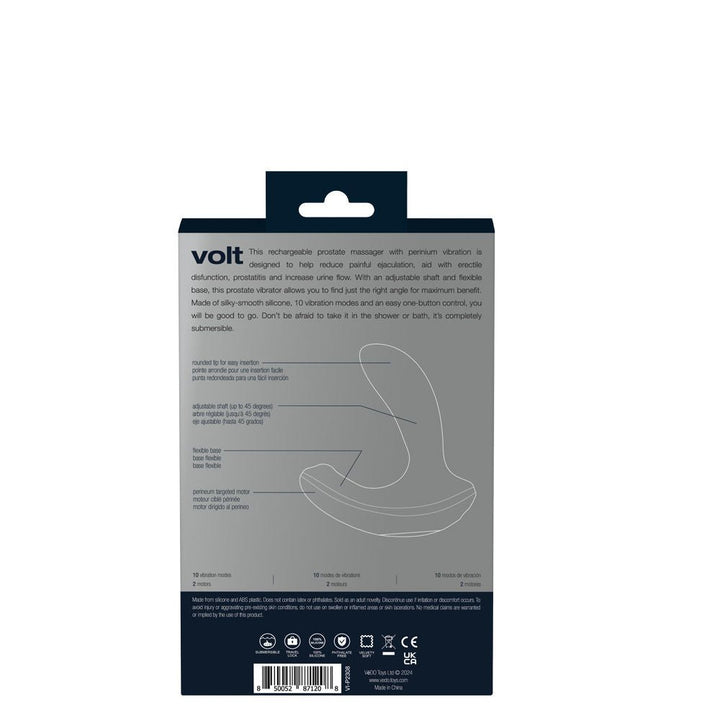 Volt Rechargeable Prostate Vibe - Black - US Stores